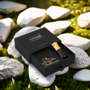 Fresh oud perfume oil with citrus and sandalwood tones