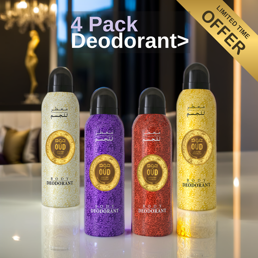 Body Deodorant Pack of 4 - Special