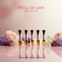 Artisanal floral perfume samples